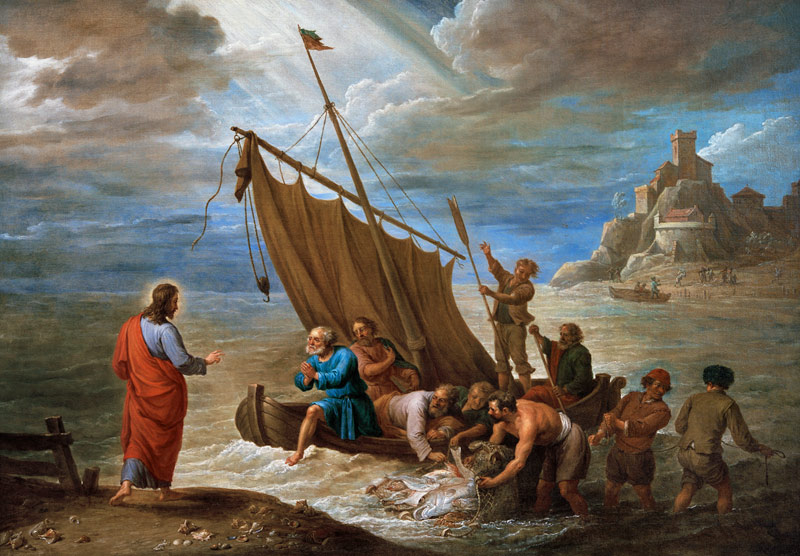 D.Teniers d.J., Der wunderbare Fischzug a David Teniers