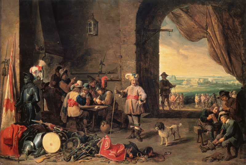 The Guardroom a David Teniers