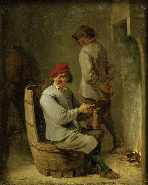 David Teniers d.J., Raucher auf einem .. a David Teniers