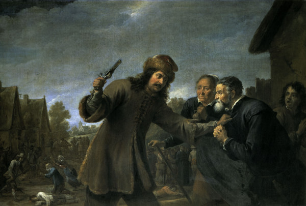 David Teniers d.J.,Überfall auf ein Dorf a David Teniers