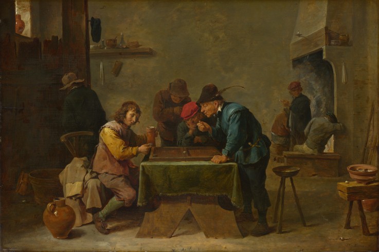 Backgammon Players a David Teniers
