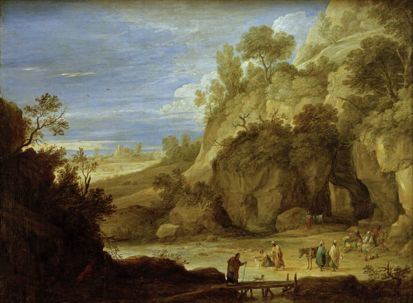 D.Teniers d.J., Felslandschaft mit ... a David Teniers