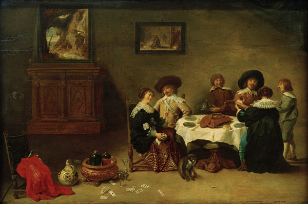 D.Teniers d.J., Gesellschaft beim Mahl a David Teniers