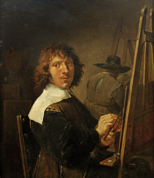 D.Teniers d.J.,Das Gesicht/Selbstbildnis a David Teniers