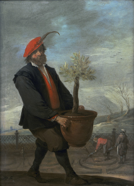 D.Teniers,Ein Orangengärtner (Frühling) a David Teniers