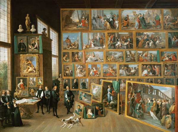 Archduke Leopold Wilhelm in his Gallery in Brussels a David Teniers