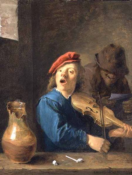 The Fiddler a David Teniers