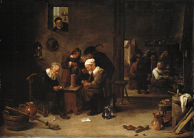 Card-player and smoker a David Teniers