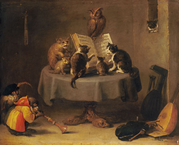 Cat and Monkey concert a David Teniers