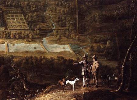 Landscape with sportsmen a David Teniers