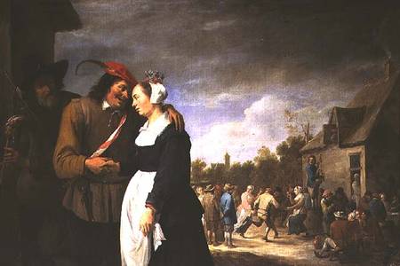 A Peasant Wedding a David Teniers