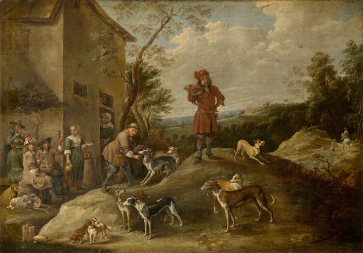 Resting hunters a David Teniers