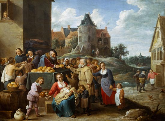 The Seven Acts of Mercy a David Teniers