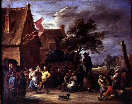 A Village Merrymaking a David Teniers