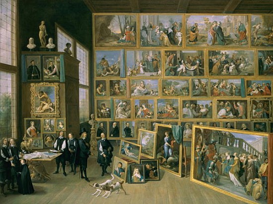 The Archduke Leopold Wilhelm (1614-62) in his Picture Gallery in Brussels, 1651 (see also 738) a David the Younger Teniers