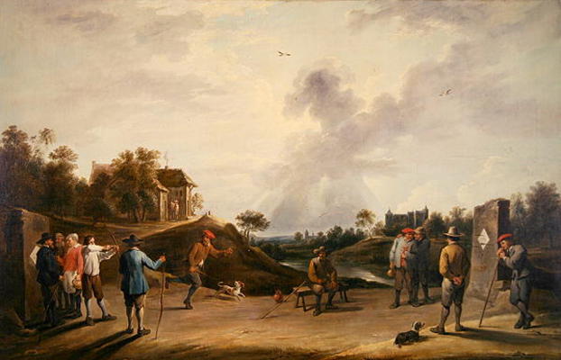 The Archery Contest (oil on canvas) a David the Younger Teniers