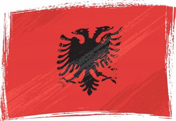 Grunge Albania flag a Dawid Krupa