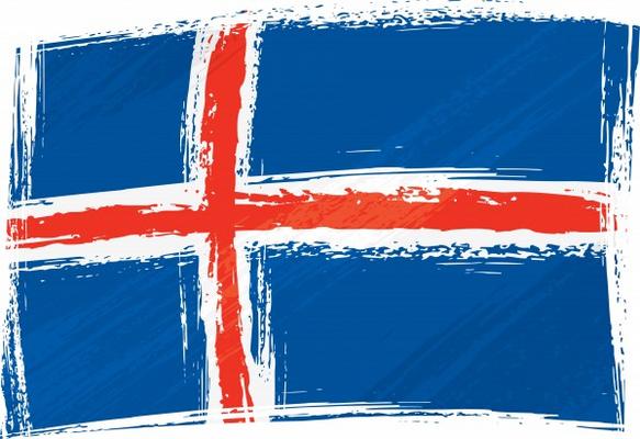 Grunge Iceland flag a Dawid Krupa