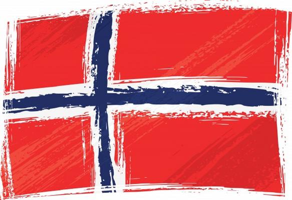 Grunge Norway flag a Dawid Krupa