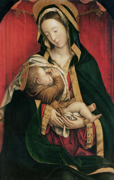The Madonna Suckling her Child, 1520-30 (oil on panel) a Defendente Ferrari