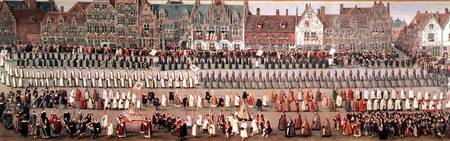 The Ommeganck in Brussels on 31st May 1615: Procession of Notre Dame de Sablon a Denys van Alsloot
