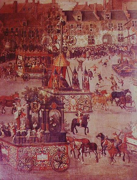 The Ommeganck in Brussels on 31st May 1615: detail of the Triumph of Isabella of Spain (1566-1633) 1 a Denys van Alsloot
