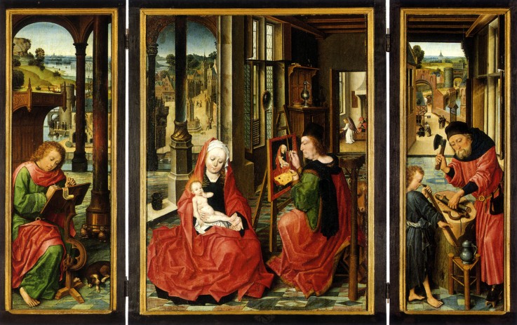 Saint Luke Triptych a Derick Baegert