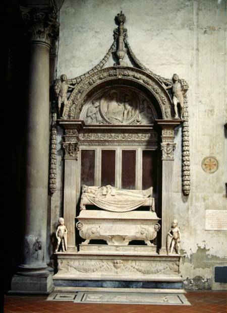 Tomb of Carlo Marsuppini (d.1453) a Desiderio  da Settignano