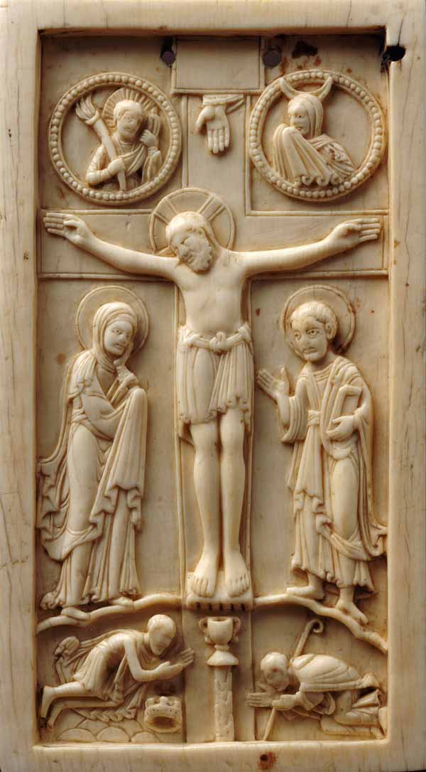 Kreuzigung Christi mit Stifterfiguren a (deutsch) Unbekannt