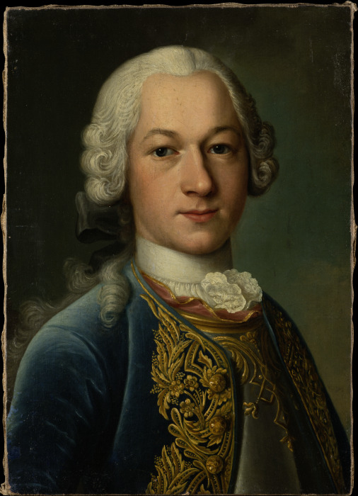 Portreit of Hieronymus Georg von Holzhausen (1726-1755) a Deutscher (Hessischer?) Meister um 1750