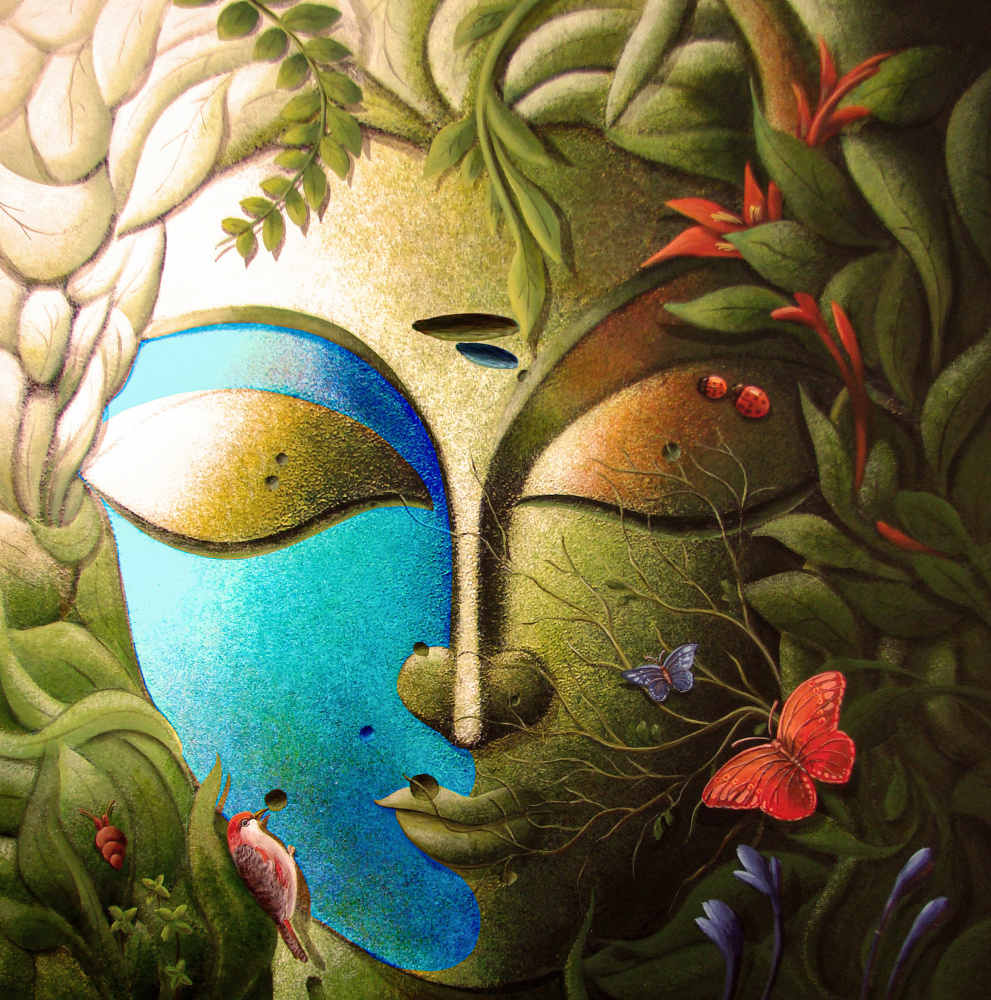 Green God (Buddha) a Dhananjoy Mukherjee