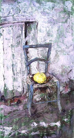 Blue Chair, 1991 (board)  a Diana  Schofield