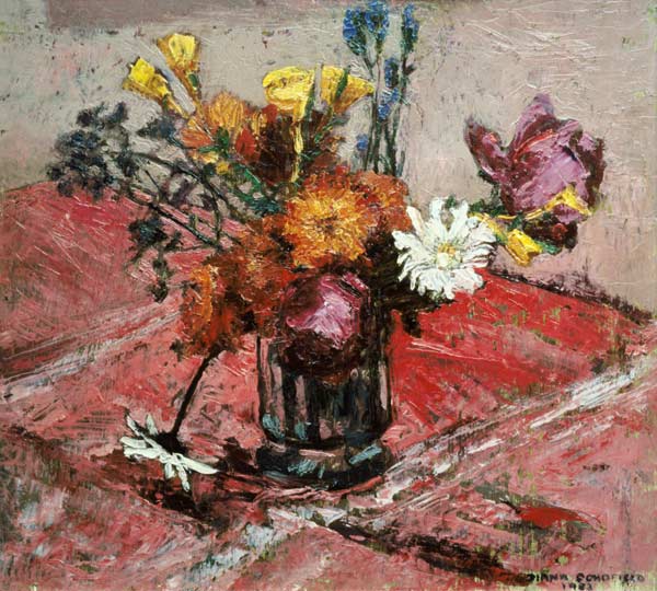 Still Life with Vase of Flowers, 1983 a Diana  Schofield