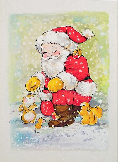 Father Christmas with Animals  a Diane  Matthes
