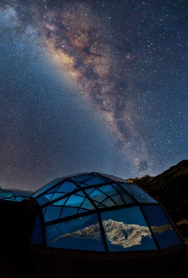Sky Dome Under Milky Way