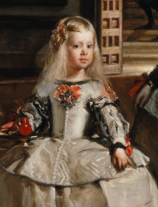 Las Meninas or The Family of Philip IV, c.1656 (detail) a Diego Rodriguez de Silva y Velázquez