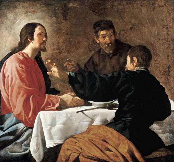 Supper at Emmaus a Diego Rodriguez de Silva y Velázquez