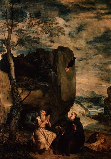 St. Anthony the Abbot and St. Paul the First Hermit a Diego Rodriguez de Silva y Velázquez