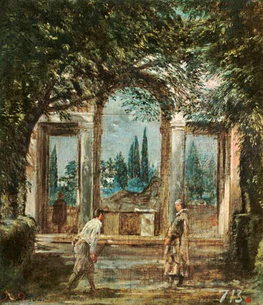 Ariadnepavillon of the villa Medici to Rome a Diego Rodriguez de Silva y Velázquez