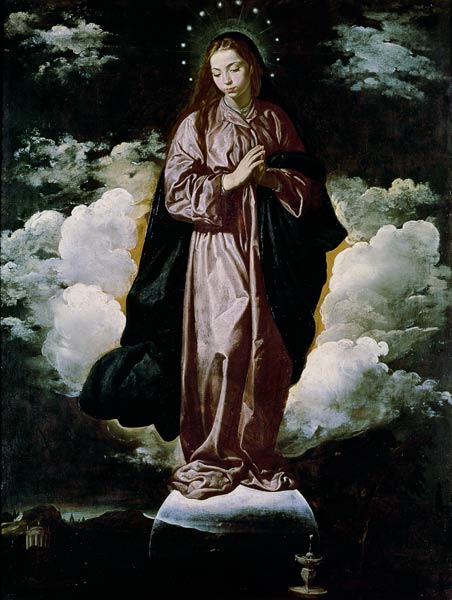 The Immaculate Conception a Diego Rodriguez de Silva y Velázquez