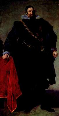 Portrait of the Gaspar de Guzmán duke of olive-green are a Diego Rodriguez de Silva y Velázquez