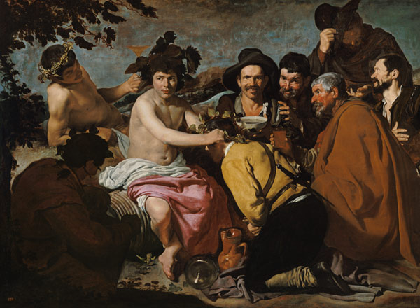 The drinkers II a Diego Rodriguez de Silva y Velázquez