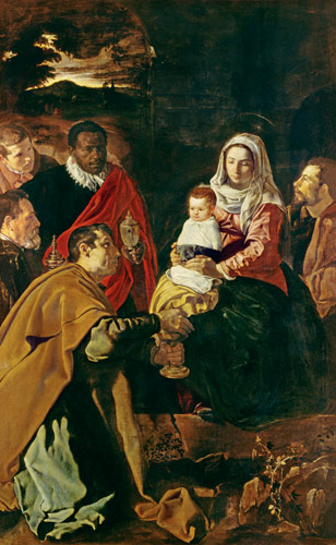 Adoration of the kings a Diego Rodriguez de Silva y Velázquez