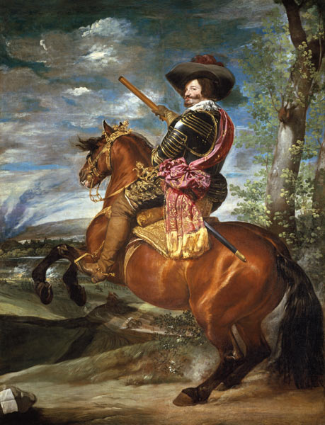 Gaspar de Guzmán, duke of olive-green are to horse a Diego Rodriguez de Silva y Velázquez