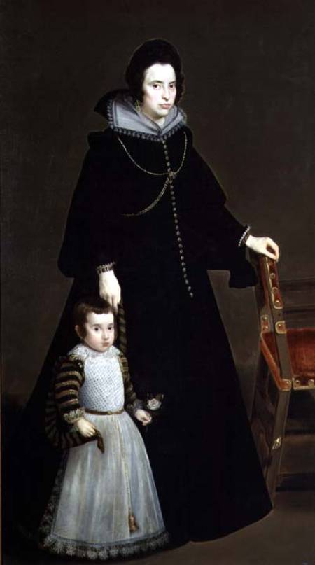 Dona Antonia de Ipenarrieta y Galdos (1599-1635) and her Son a Diego Rodriguez de Silva y Velázquez