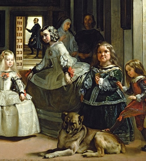 Las Meninas or The Family of Philip IV, c.1656 (detail of 405) a Diego Rodriguez de Silva y Velázquez