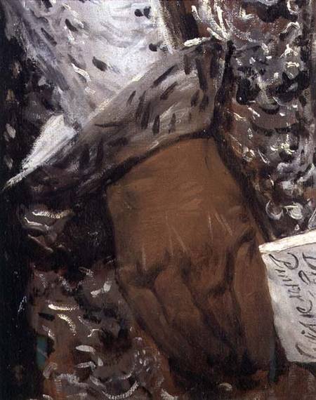 Portrait of Philip IV of Spain in Brown and Silver, (detail of a gloved hand of BAL 30755) a Diego Rodriguez de Silva y Velázquez