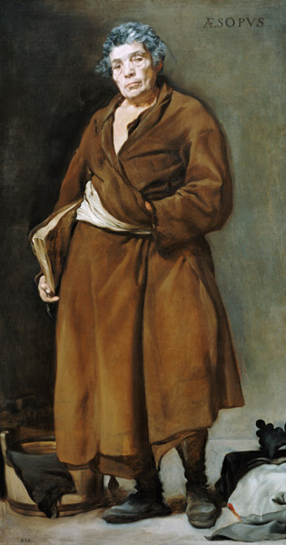The philosopher Aesop. a Diego Rodriguez de Silva y Velázquez