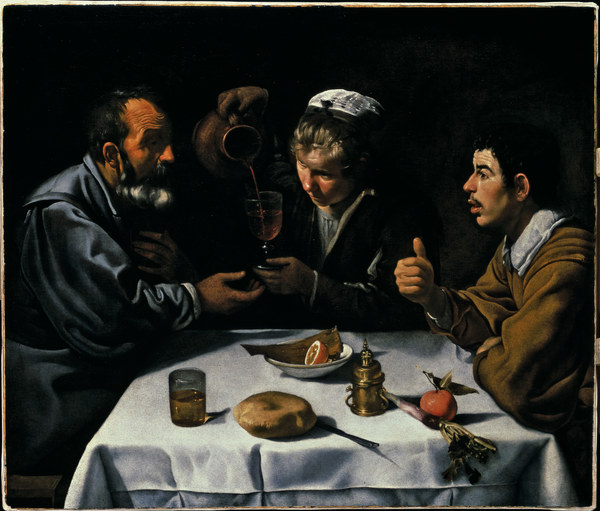 Velázquez / El Almuerzo / c.1618/19 a Diego Rodriguez de Silva y Velázquez