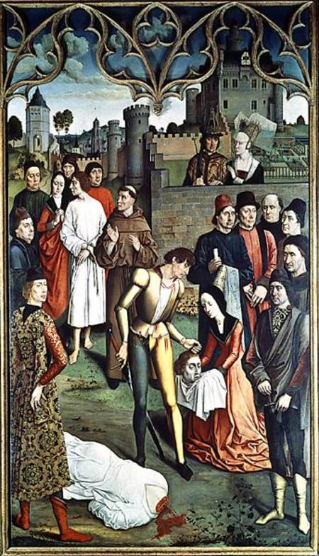 The Justice of the Emperor Otto: The Execution of the Innocent Man a Dieric Bouts d. Ä.